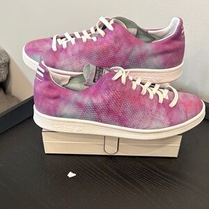 Adidas Women's Purple and White Sneakers